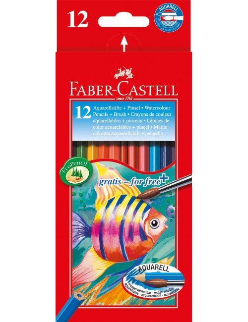 Æsker med 12 Faber-Castell...