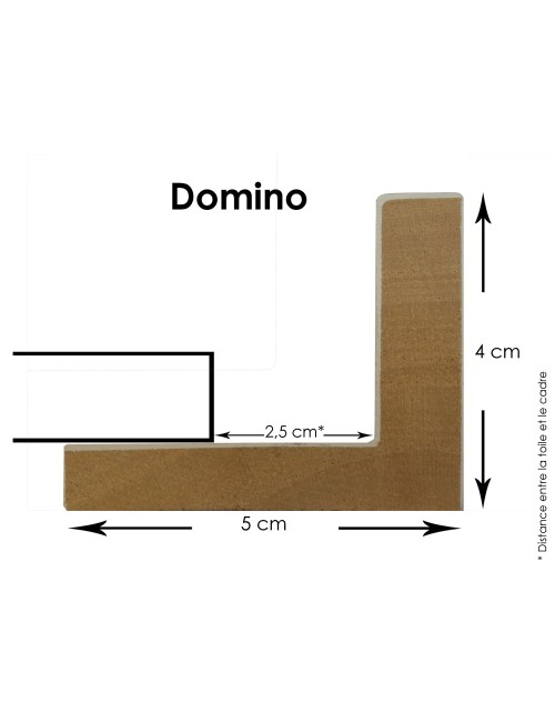 Domino White lacquered size 01