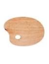Palete de madeira oval 18x24cm
