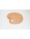 Palete de madeira oval 25x35cm