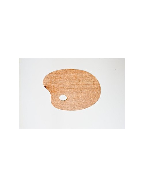 Holzpalette oval 25x35cm