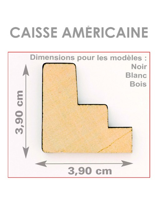 Caisse Américaine Noir sur...