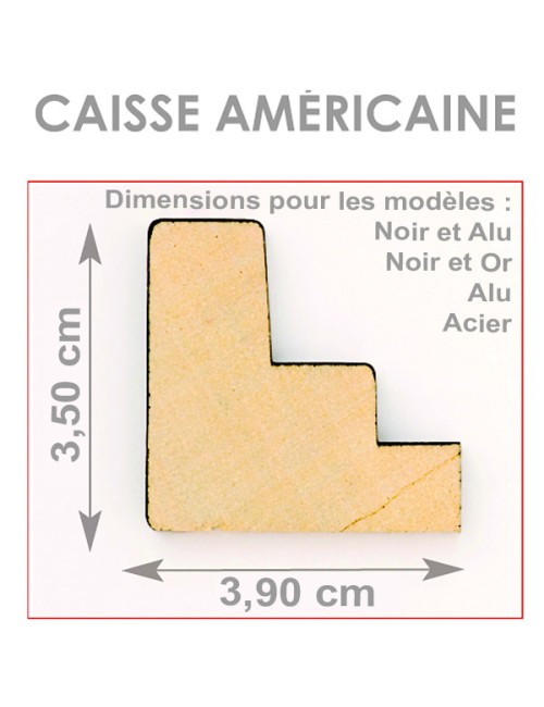 1 Caisse Américaine Noir et...