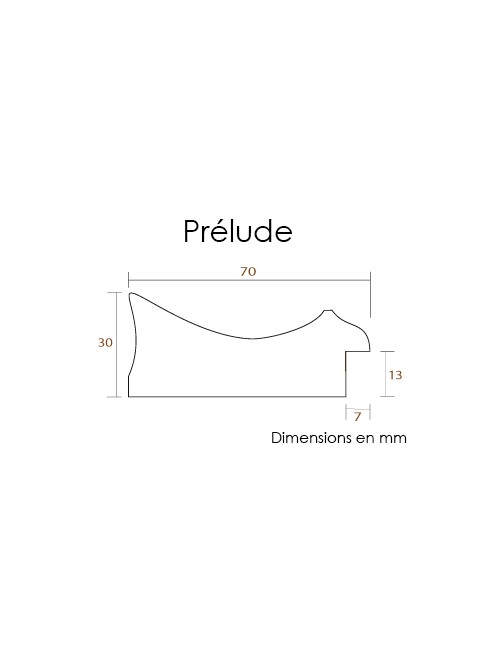 Cadre Prélude Gris bleuté...