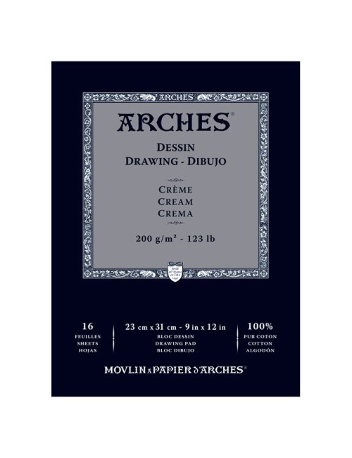 Arches pad drawing cream...