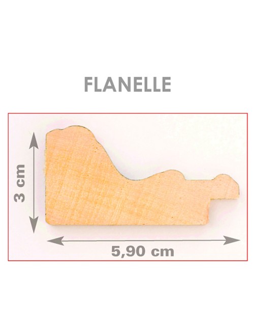 Cadre Flanelle Or sur mesure
